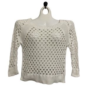 American Eagle Outfitters 3/4 sleeve open weave sweater